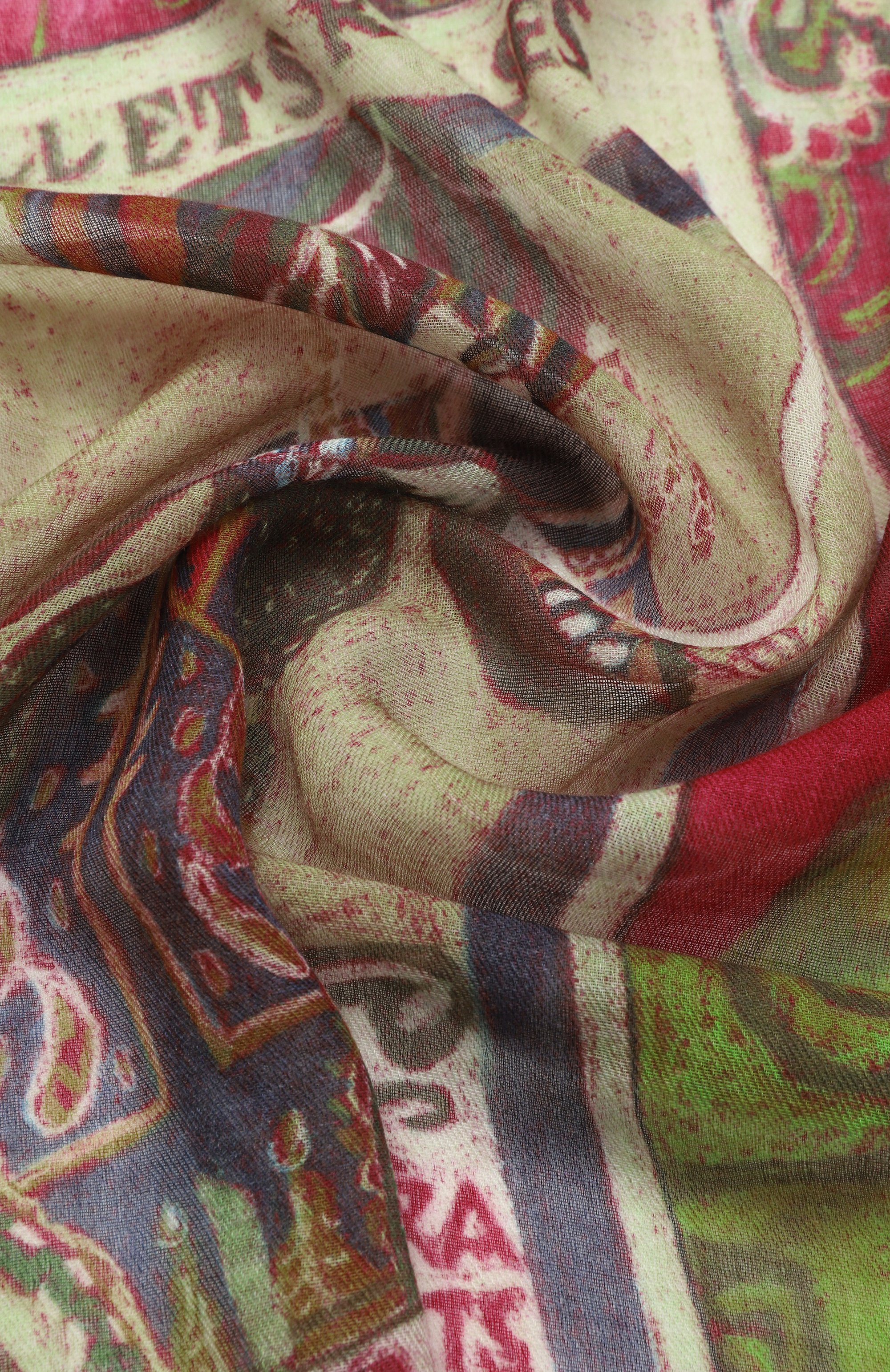 Шаль русские сезоны из кашемира и шерсти GOURJI, арт. 91152555/51117, фото 3