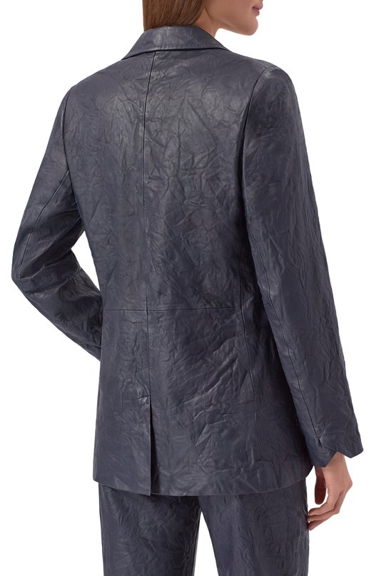 Кожаный жакет Zadig and Voltaire RWBL00059 Синий  RWBL00059 Фото 4