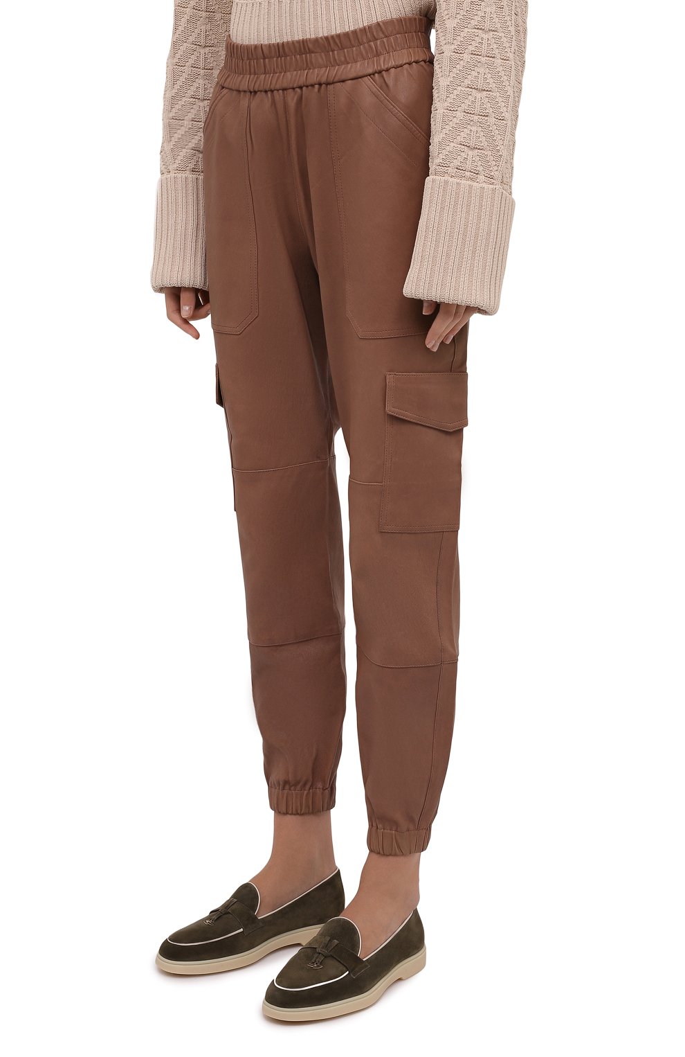 Кожаные джоггеры SPRWMN, арт. BTM-009-L/ARMY PANT J0GGER, фото 3
