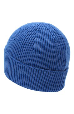 Мужская шерстяная шапка PARAJUMPERS синего цвета, арт. HA12/PLAIN BEANIE | Фото 2 (Материал: Текстиль, Шерсть; Кросс-КТ: Трикотаж)