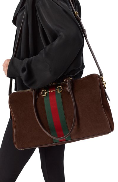 Сумка borsetto large GUCCI темно-коричневого цвета по цене 498000 руб., арт. 866734/AAGIR, фото 2 Сумка borsetto large GUCCI, арт. 866734/AAGIR, фото 2