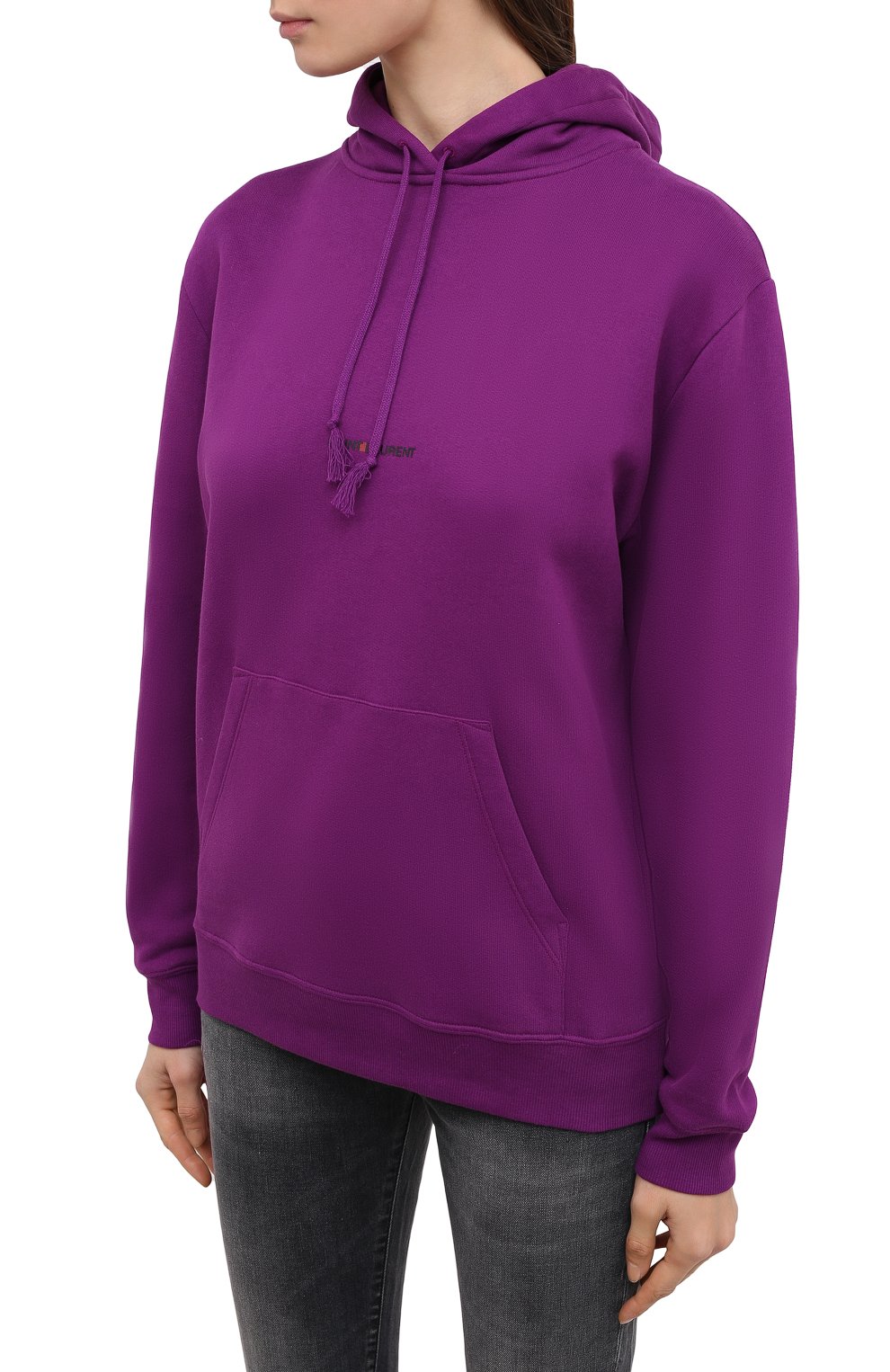 Хлопковое худи SAINT LAURENT, арт. 643014/YBQZ2, фото 3
