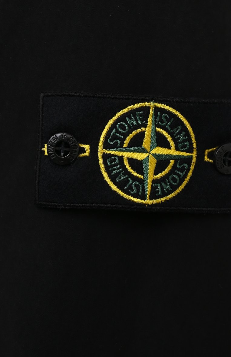 Мужская утепленная куртка STONE ISLAND черного цвета, арт. 751541849 | Фото 5 (Материал внешний: Синтетический материал; Материал подклада: Синтетический материал; Рукава: Длинные; Кросс-КТ: Куртка; Мужское Кросс-КТ: утепленные куртки; Стили: Кэжуэл; Драгоценные камни: Проставлено; Длина (верхняя одежда): До середины бедра; Материал сплава: Проставлено)