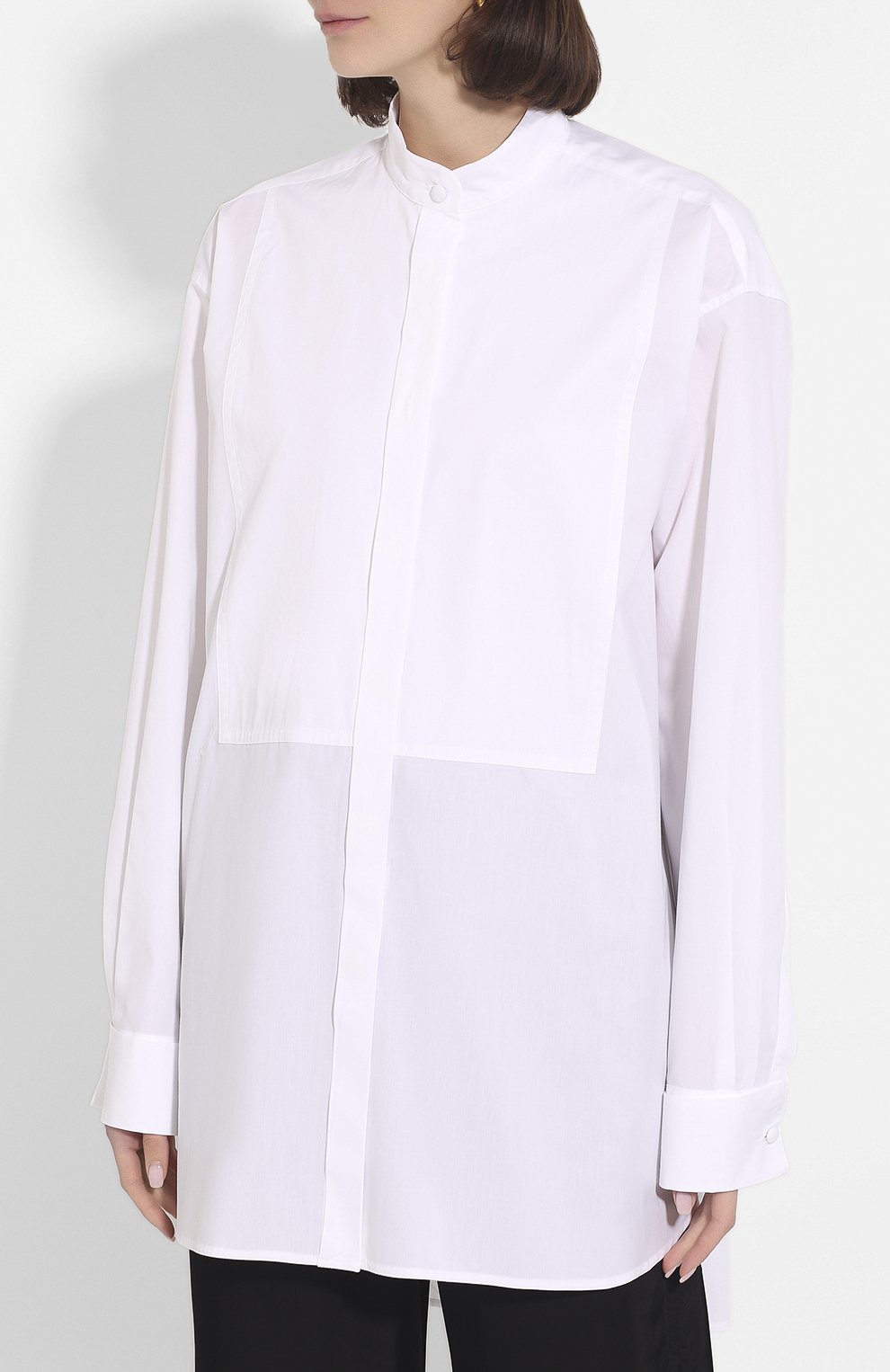 Хлопковая рубашка ANN DEMEULEMEESTER, арт. 2001-2010-125-001, фото 3