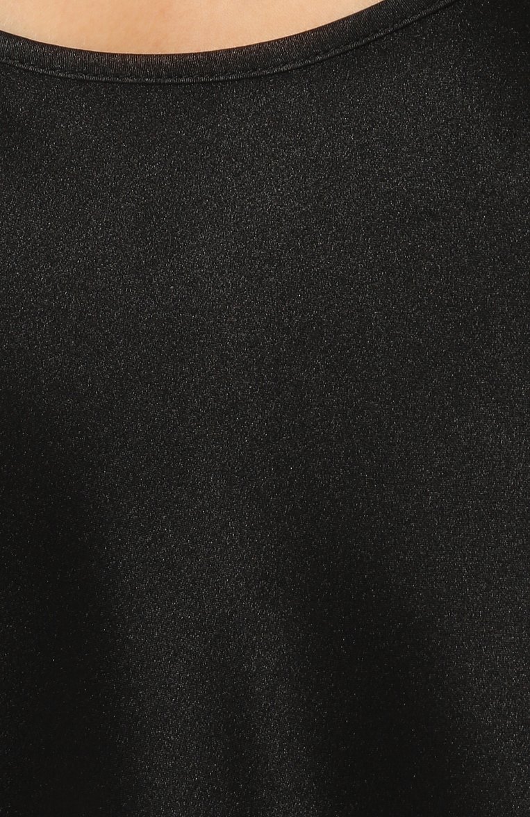 Женская шелковая сорочка LA PERLA черного цвета, арт. 0046930 | Фото 5 (Материал внешний: Шелк; Материал сплава: Проставлено; Нос: Не проставлено)