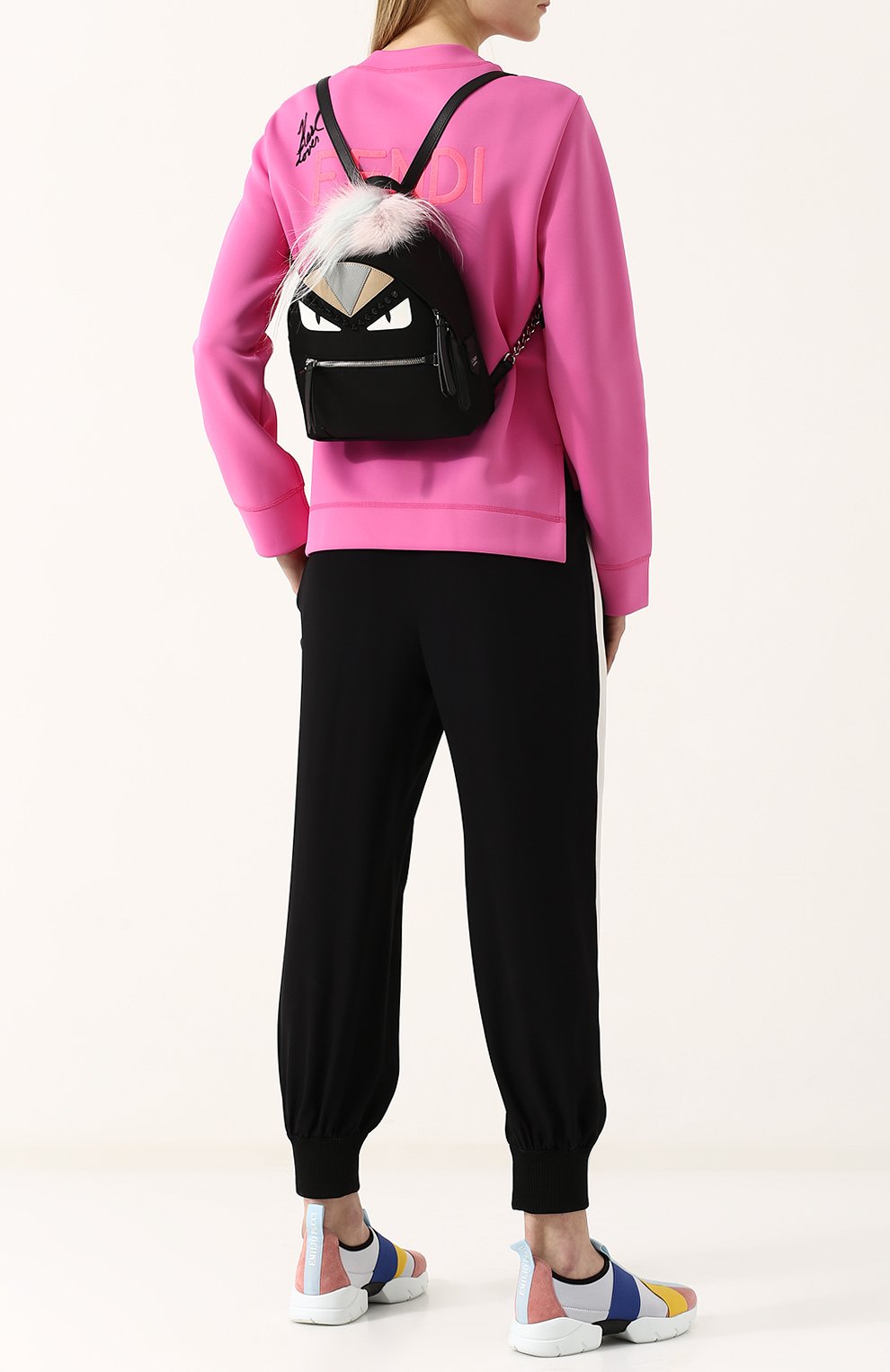 Рюкзак из текстиля с аппликациями bag bugs FENDI, арт. 8BZ038 A0Y7, фото 2