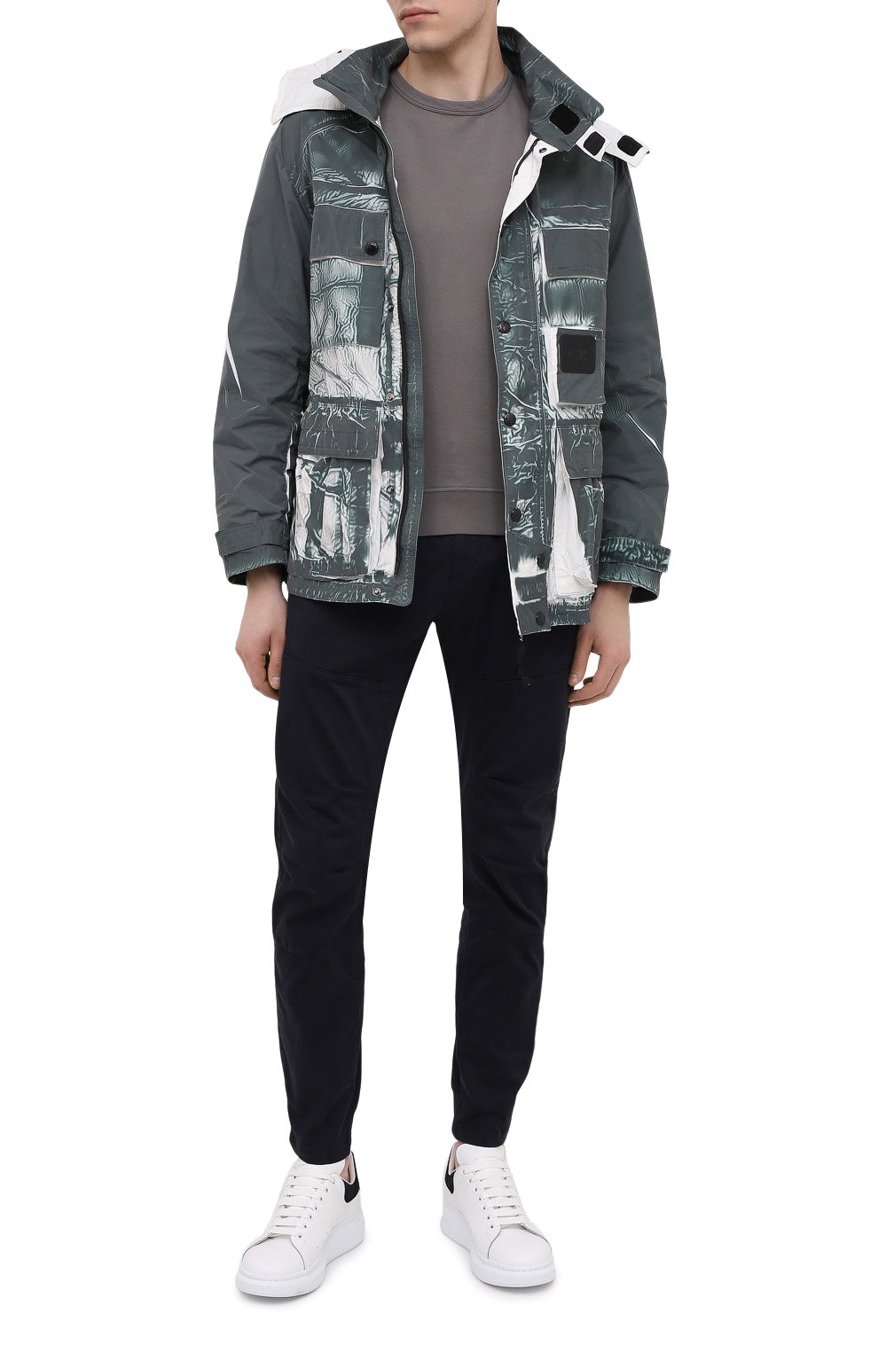 Хлопковый свитшот C.P. COMPANY темно-серого цвета по цене 14100 руб., арт. 10CMSS043A-002246G, фото 2 Хлопковый свитшот C.P. COMPANY, арт. 10CMSS043A-002246G, фото 2