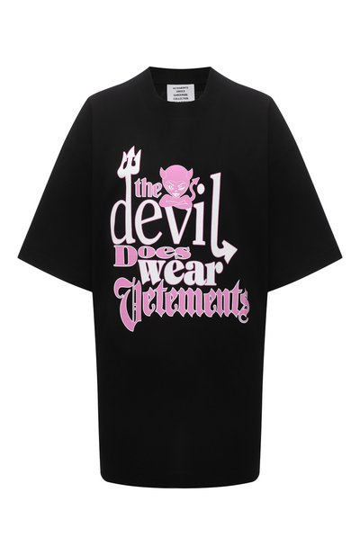 Женская хлопковая футболка VETEMENTS, арт. UE52TR180B 1611/W