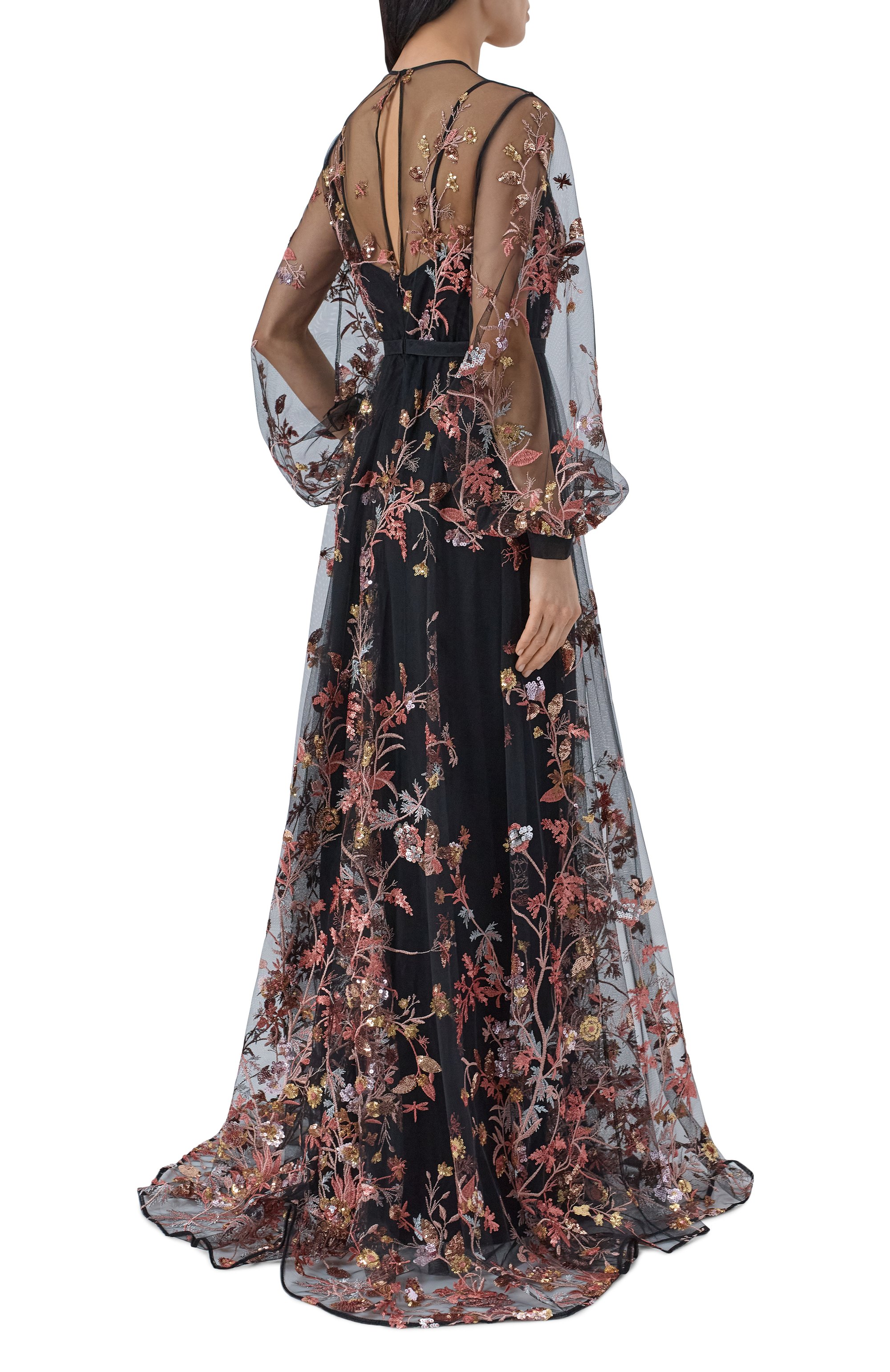 Платье с отделкой пайетками ZUHAIR MURAD, арт. SDR26021/TUEM019, фото 3