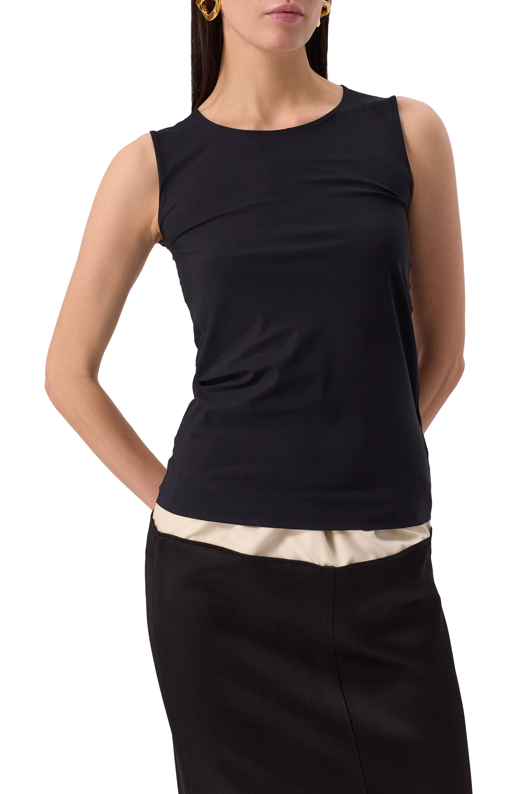 Майка JIL SANDER черного цвета по цене 21600 руб., арт. J01NC0016/J70026, фото 3 Майка JIL SANDER, арт. J01NC0016/J70026, фото 3