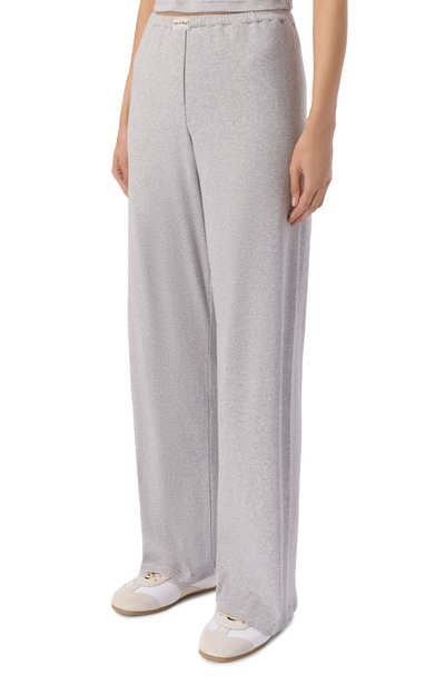 Хлопковые брюки SPORTY AND RICH серого цвета по цене 19300 руб., арт. PA06974326GY03, фото 3 Хлопковые брюки SPORTY AND RICH, арт. PA06974326GY03, фото 3