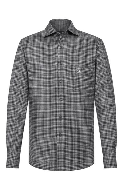 Мужская рубашка из хлопка и кашемира STEFANO RICCI, арт. MC007960/R3064