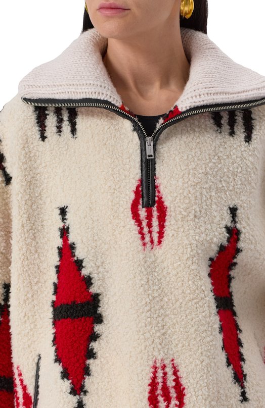 Свитер Isabel Marant Etoile 25PMA0008FA-C1C02E Кремовый  25PMA0008FA-C1C02E Фото 5