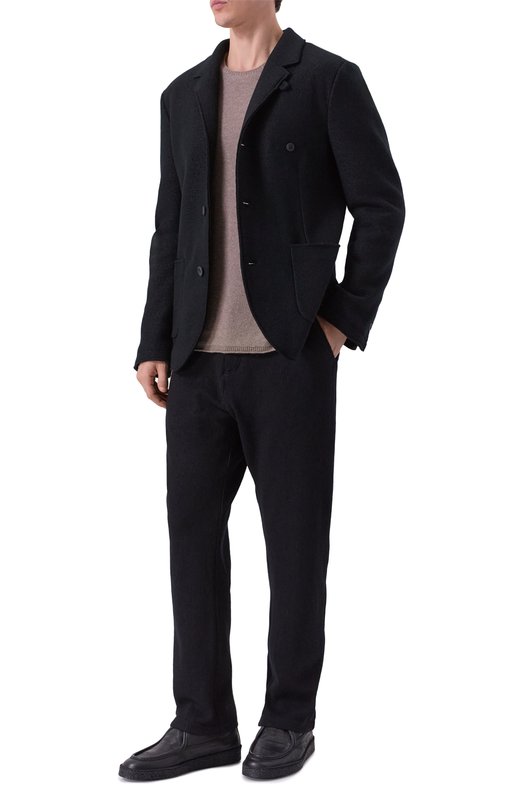 Шерстяной пиджак Hannes Roether J0P32PE.7066 Чёрный  J0P32PE.7066 Фото 2