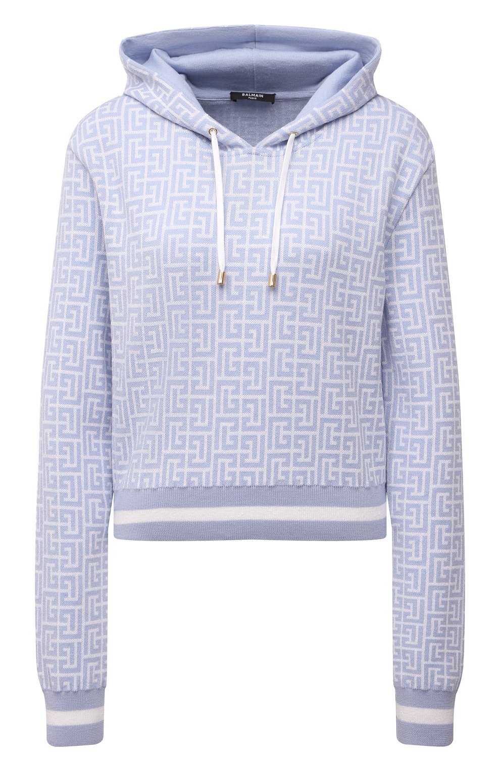 Худи из шерсти и льна BALMAIN, арт. WF1JP005/K256, фото 1