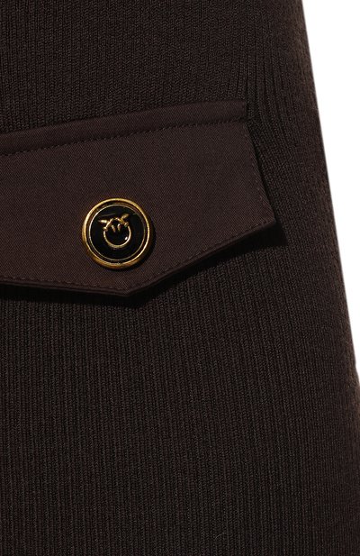 Юбка PINKO темно-коричневого цвета по цене 34550 руб., арт. 1G184T-Y77N, фото 5 Юбка PINKO, арт. 1G184T-Y77N, фото 5