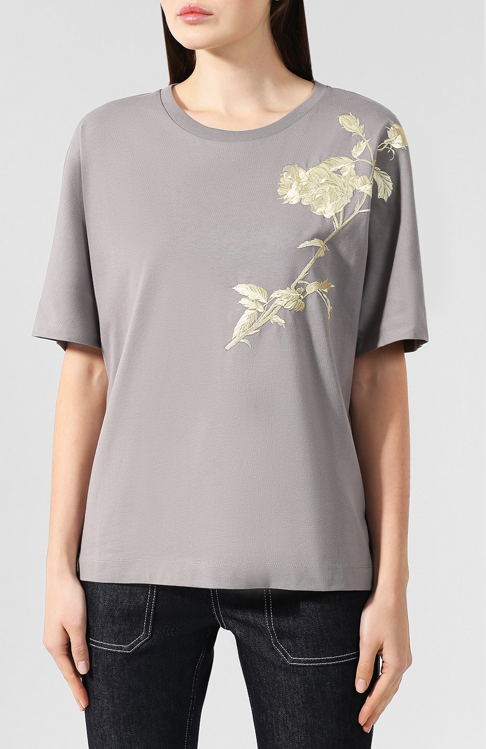 Хлопковая футболка DRIES VAN NOTEN, арт. 192-11138-8615, фото 3