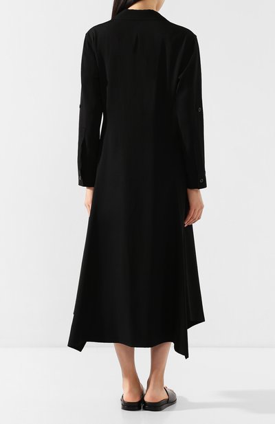 Шерстяное платье YOHJI YAMAMOTO, арт. NN-D08-100, фото 4