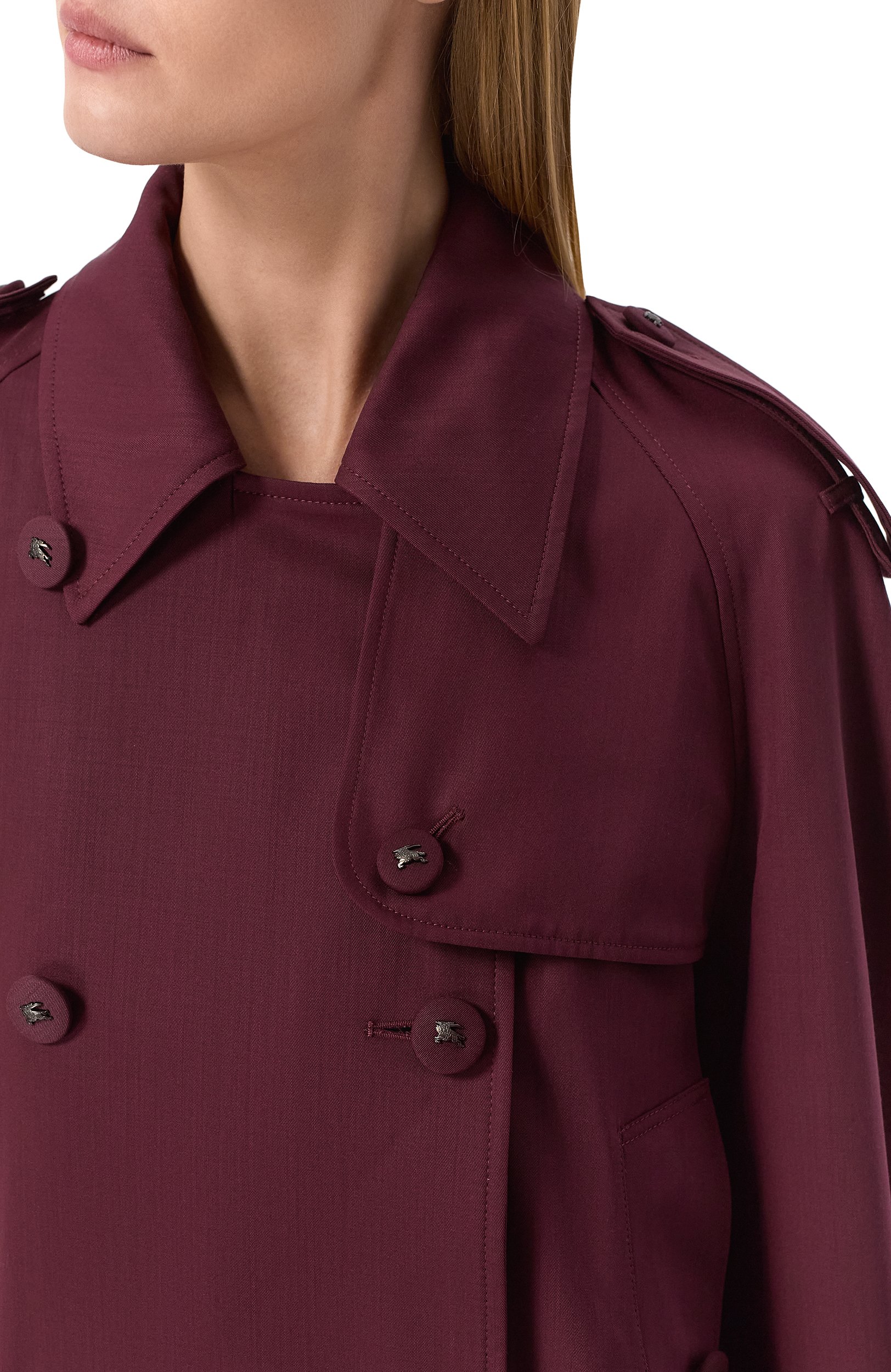 Шерстяной тренч BURBERRY, арт. 8128368, фото 5