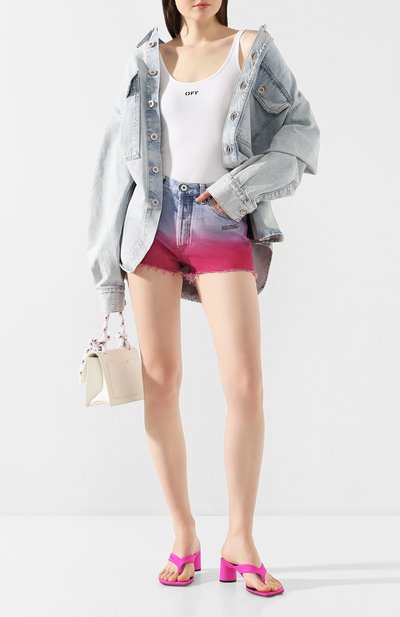 Хлопковая майка OFF-WHITE белого цвета по цене 17700 руб., арт. 0WAD072R20H790950110, фото 2 Хлопковая майка OFF-WHITE, арт. 0WAD072R20H790950110, фото 2