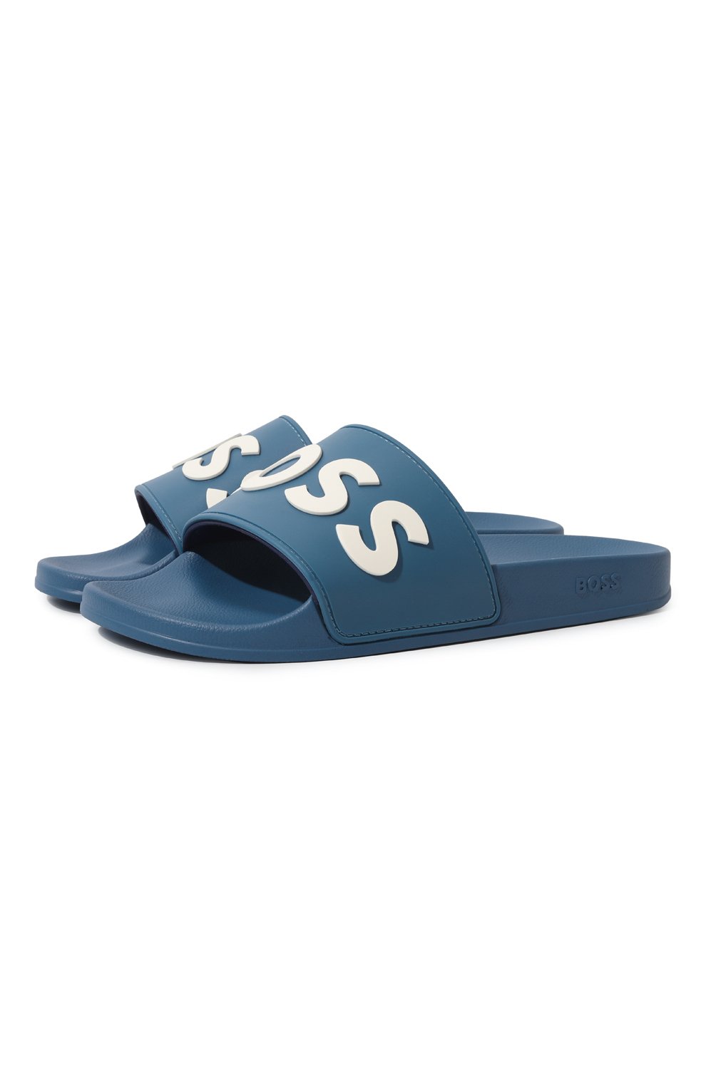 Шлепанцы BOSS голубого цвета по цене 6270 руб., арт. 50488941, фото 1 Шлепанцы BOSS, арт. 50488941, фото 1