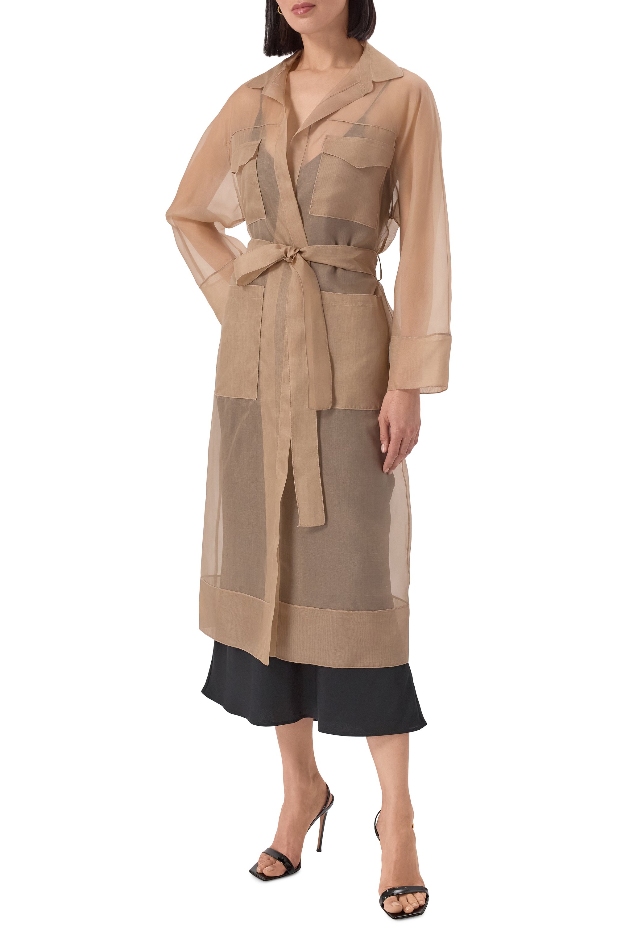 Шелковый плащ ANTONELLI FIRENZE, арт. J7459N/256, фото 3