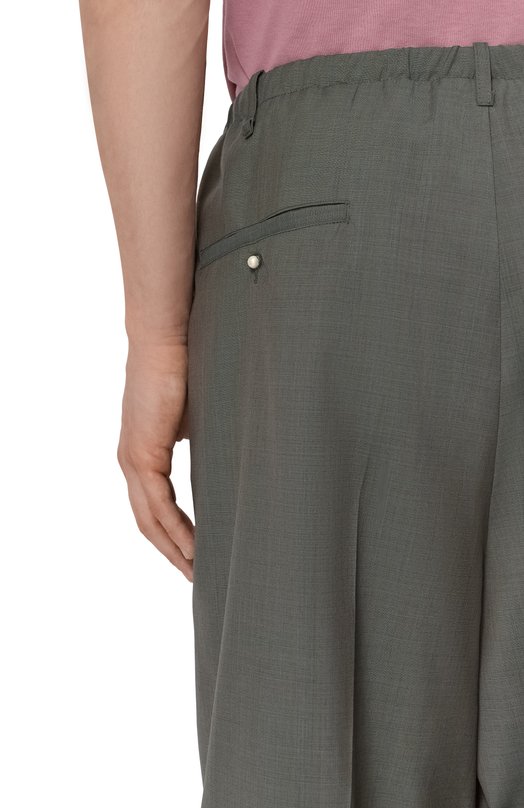 Шерстяные брюки Magliano MGSS26PA01221 Хаки  MGSS26PA01221 Фото 5