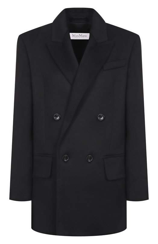 Шерстяной жакет Max Mara 0LIMPIA Чёрный 0LIMPIA