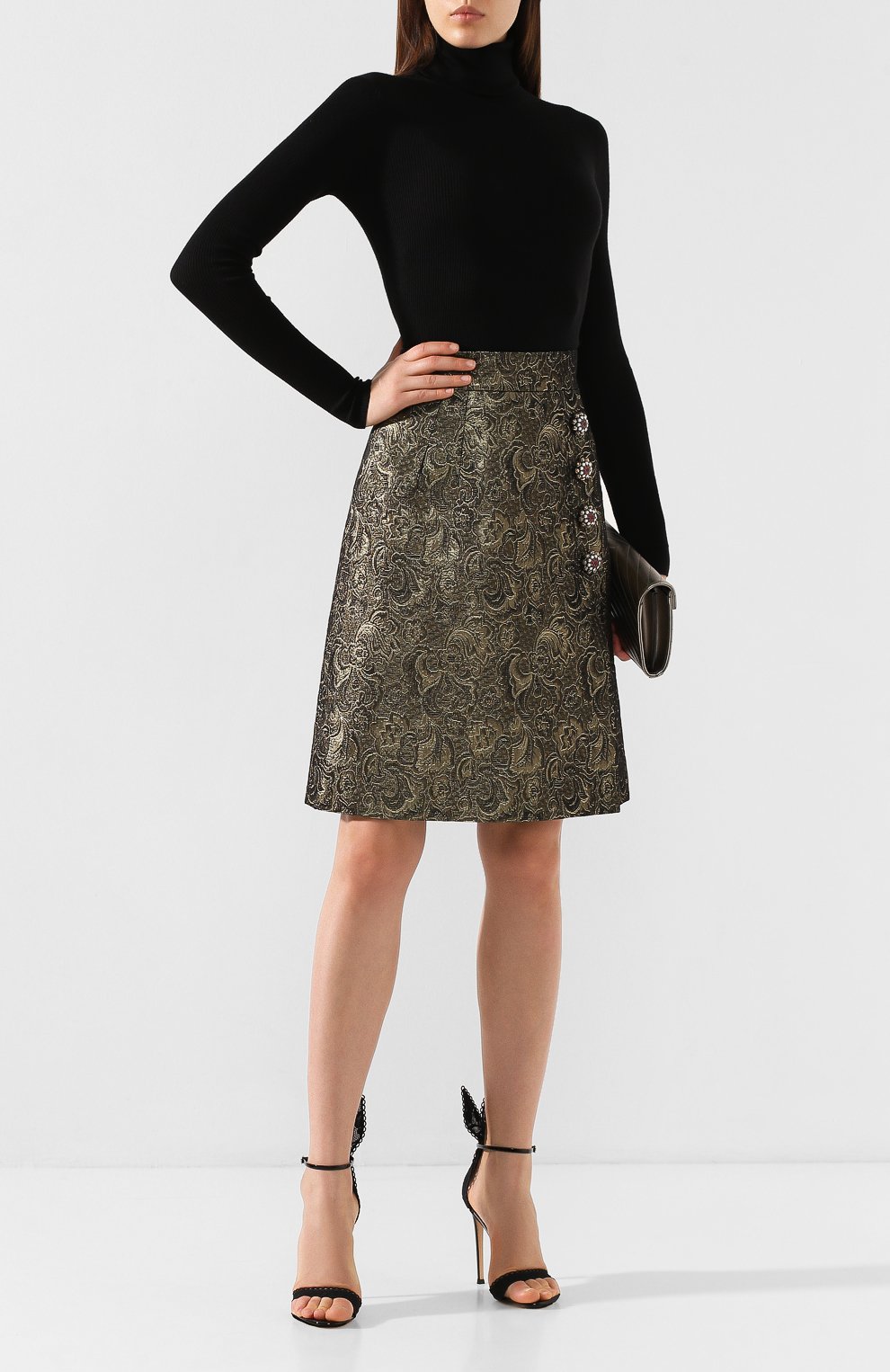 Жаккардовая юбка DOLCE & GABBANA, арт. F4BM5Z/HJMA4, фото 2