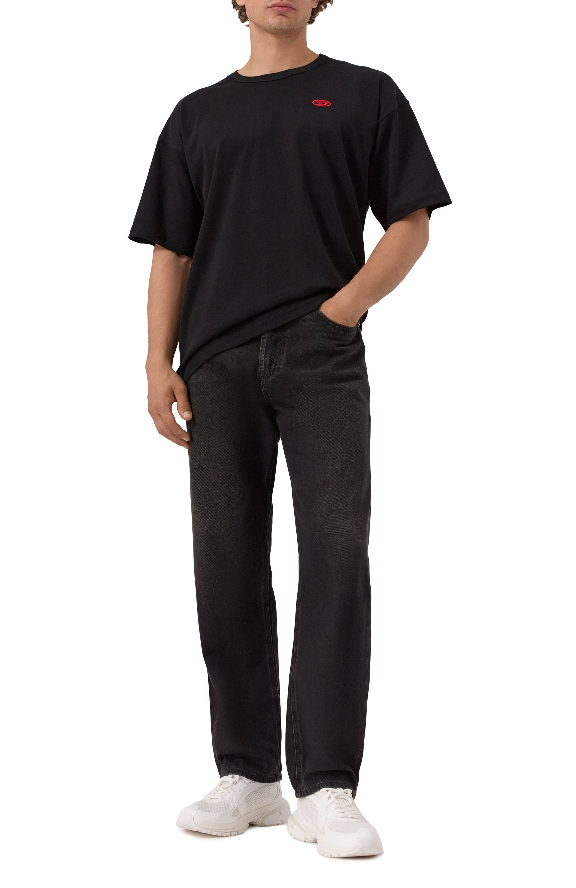 Хлопковая футболка DIESEL, арт. A18535/0AIJU, фото 2