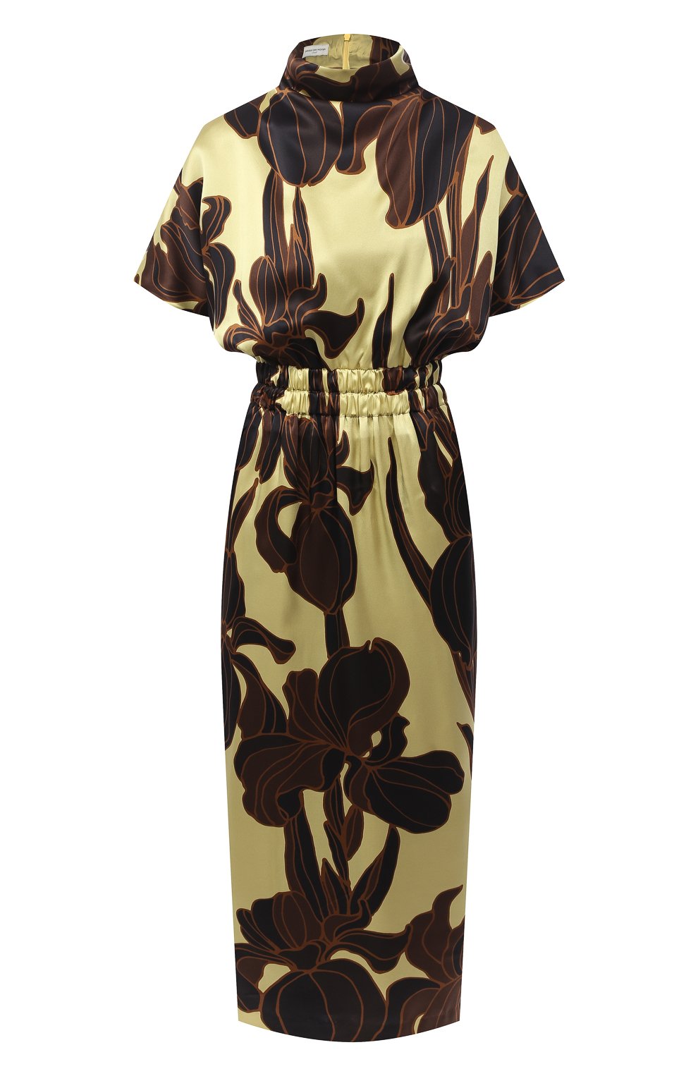 Шелковое платье DRIES VAN NOTEN желтого цвета по цене 136500 руб., арт. 202-38661-1135, фото 1 Шелковое платье DRIES VAN NOTEN, арт. 202-38661-1135, фото 1