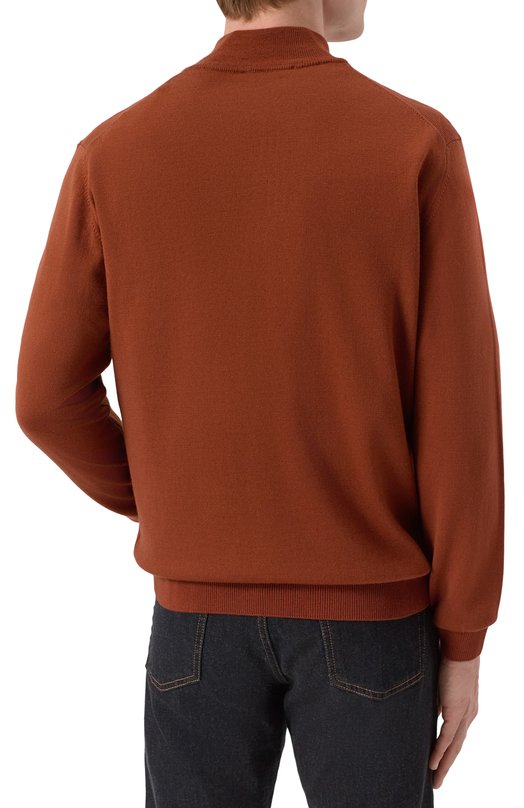 Шерстяной джемпер Daniele Fiesoli DF9046 Коричневый  DF9046 Фото 4