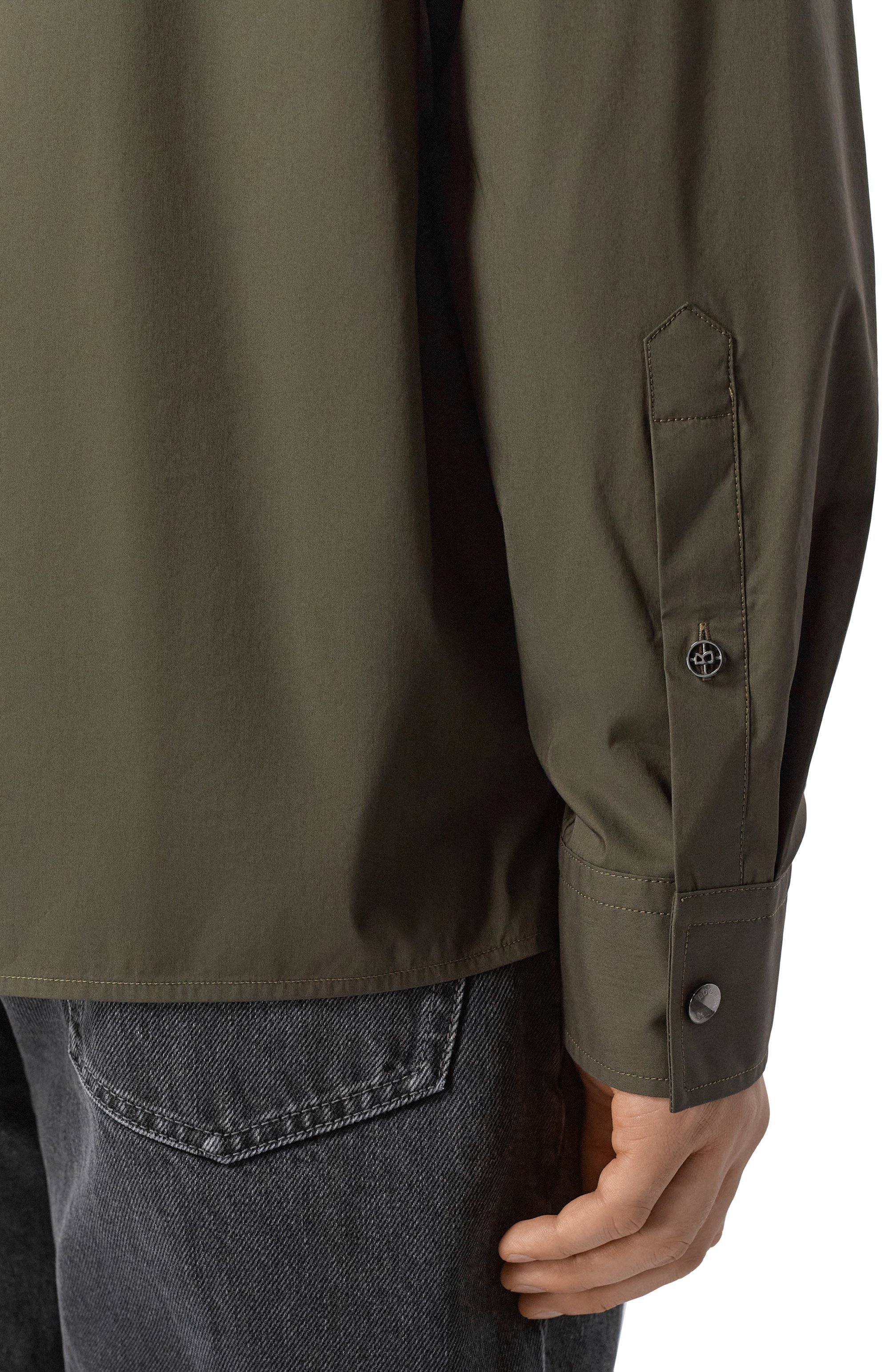 Рубашка BOGNER темно-зеленого цвета по цене 30500 руб., арт. 58761322, фото 5 Рубашка BOGNER, арт. 58761322, фото 5