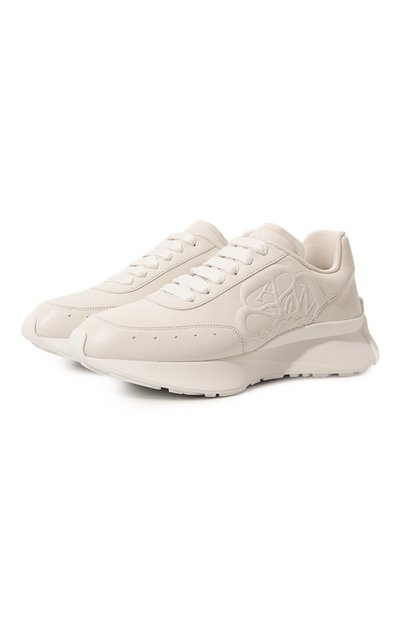 Женские кожаные кроссовки sprinter runner ALEXANDER MCQUEEN, арт. 687995/WIC94