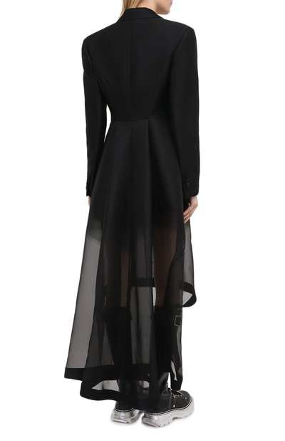 Пальто из шерсти и шелка ALEXANDER MCQUEEN, арт. 641908/QJAB7, фото 4