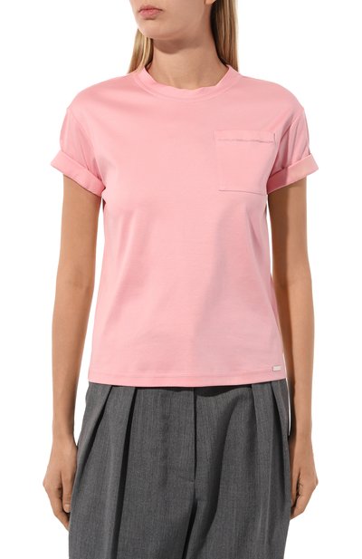 Хлопковая футболка KITON, арт. D55426H08051, фото 3