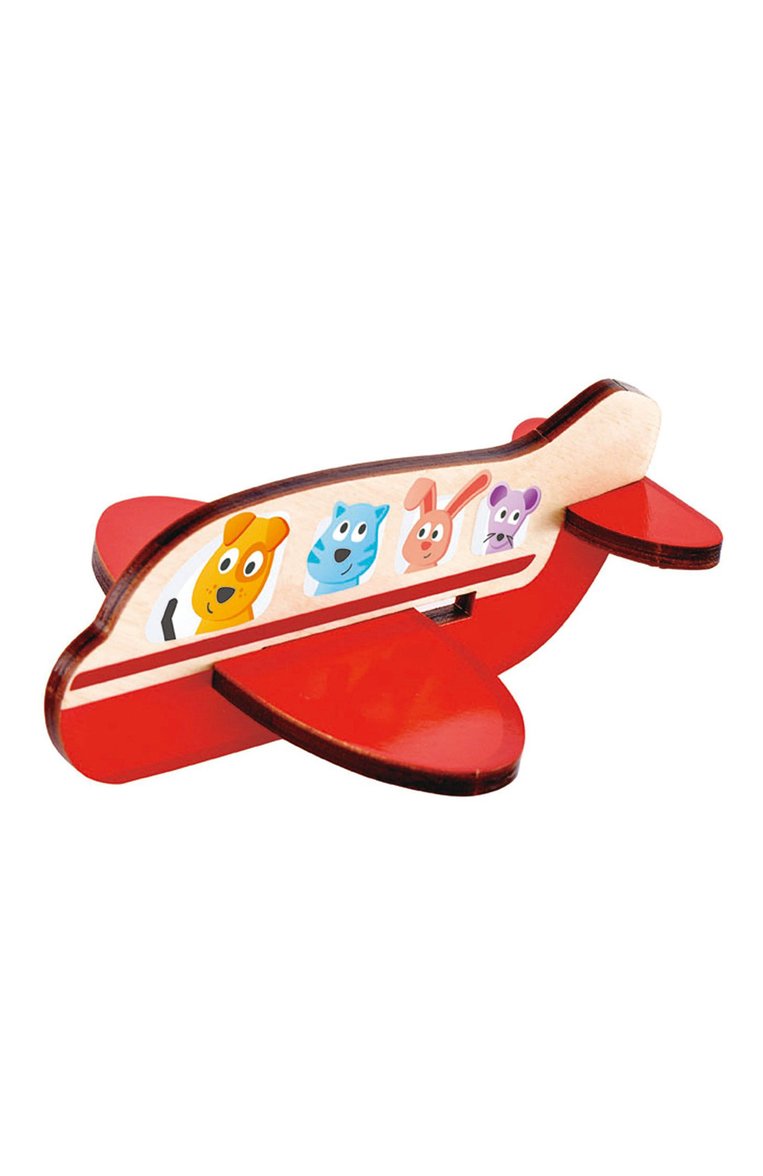 Детского развивающая игрушка 3d самолет HAPE разноцветного цвета, арт. E1611_HP | Фото 2 (Нос: Не проставлено; Региональные ограничения белый список (Axapta Mercury): Не проставлено; Игрушки: Игры - развивающие)