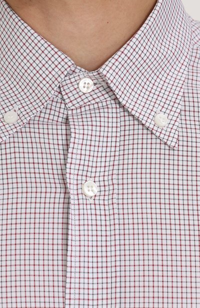 Хлопковая рубашка с воротником button down LORO PIANA, арт. FAG3502, фото 5