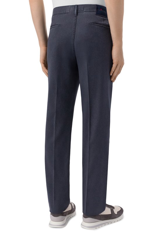 Шерстяные брюки Kiton UPR001RK0615H Синий  UPR001RK0615H Фото 4