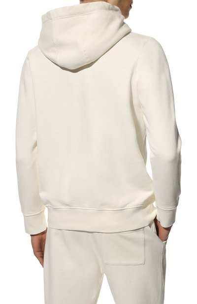 Хлопковое худи CASABLANCA кремового цвета по цене 43850 руб., арт. MS22-JTP-003 0FF-WHITE L00PBACK CASABLANCA TENNIS, фото 4 Хлопковое худи CASABLANCA, арт. MS22-JTP-003 0FF-WHITE L00PBACK CASABLANCA TENNIS, фото 4