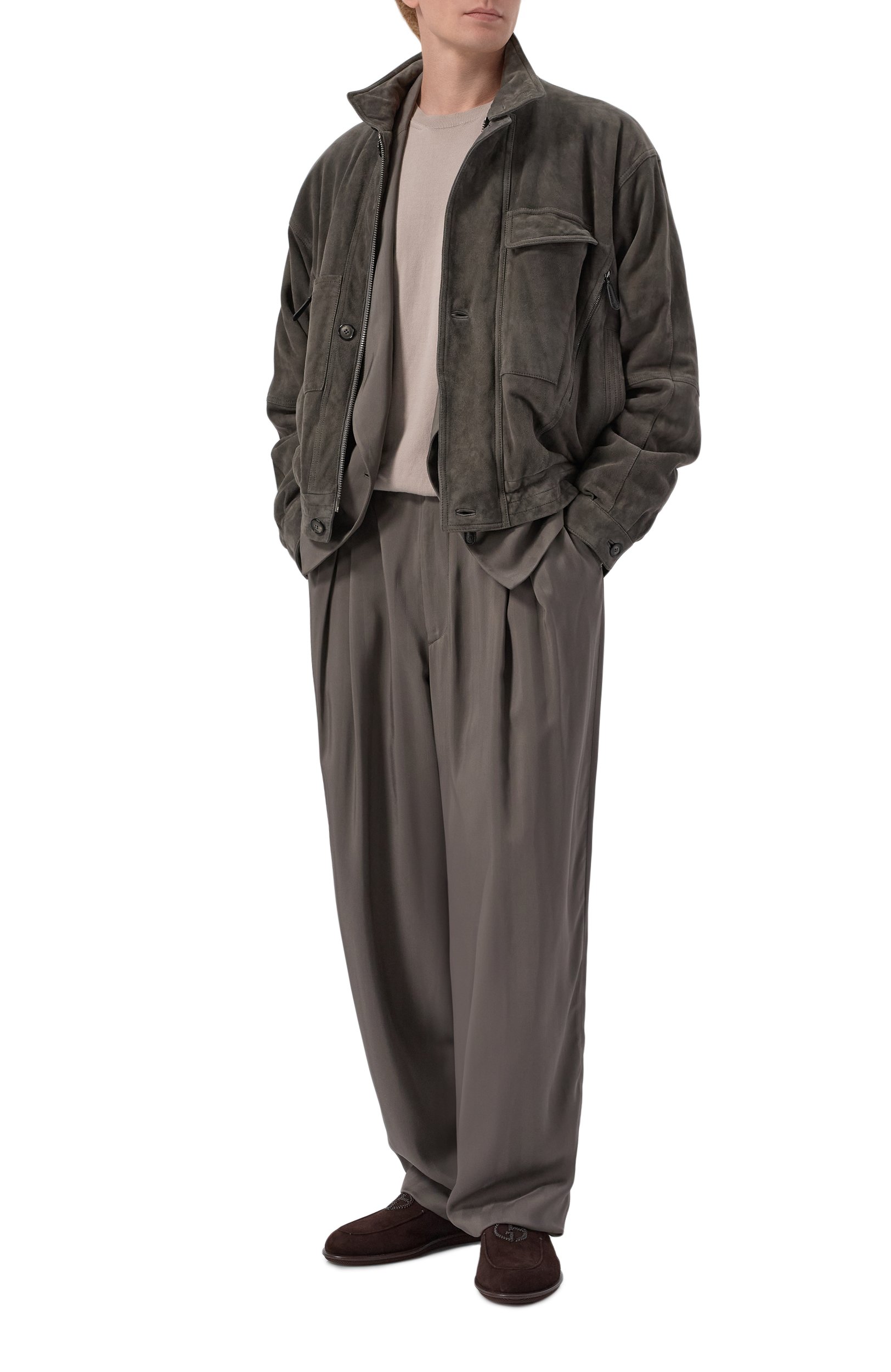 Замшевый бомбер GIORGIO ARMANI, арт. GM004407/AF30029, фото 2