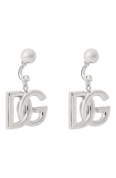 Серьги DOLCE & GABBANA серебряного цвета по цене 42100 руб., арт. WEN6P1/W1111, фото 3 Серьги DOLCE & GABBANA, арт. WEN6P1/W1111, фото 3