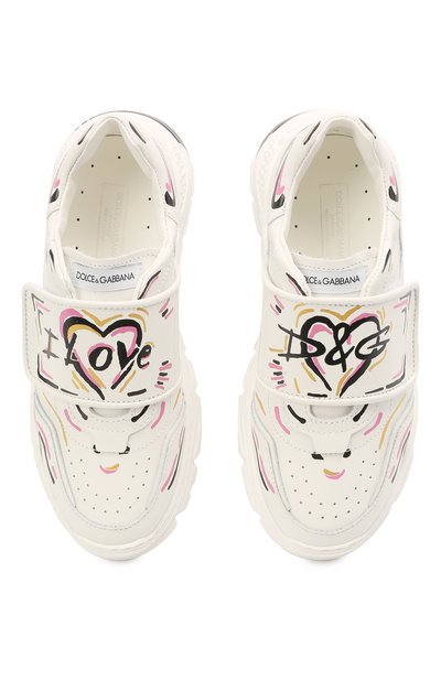 Кожаные кроссовки DOLCE & GABBANA, арт. D11016/AJ931/29-36, фото 4