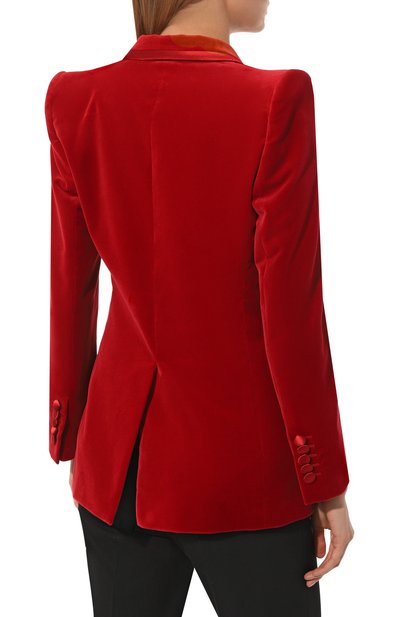 Хлопковый жакет GUCCI красного цвета по цене 331200 руб., арт. 673899 ZAHW8, фото 4 Хлопковый жакет GUCCI, арт. 673899 ZAHW8, фото 4