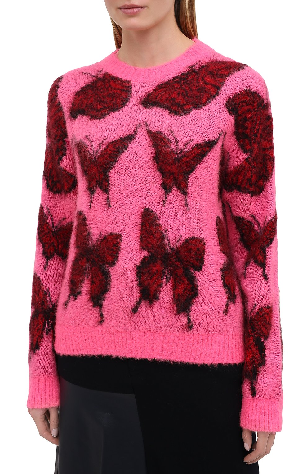 Свитер MSGM фуксия цвета по цене 39950 руб., арт. 2942MDM228 207953, фото 3 Свитер MSGM, арт. 2942MDM228 207953, фото 3