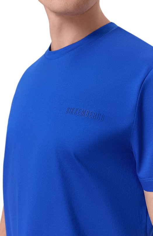 Хлопковая футболка Dirk Bikkembergs BMT1693 Синий  BMT1693 Фото 5