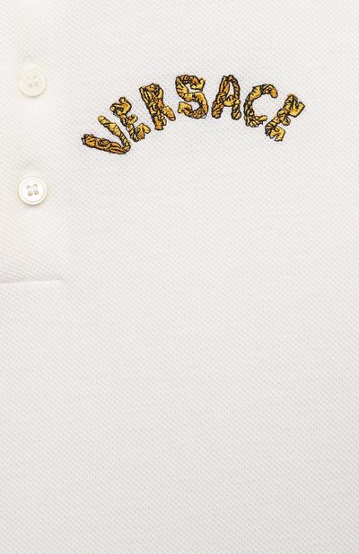 Хлопковое поло VERSACE, арт. 1000126/1A08113/8A-14A, фото 3