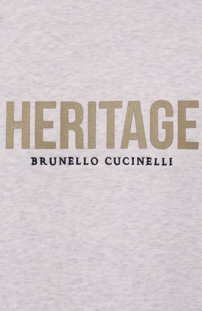 Хлопковое худи BRUNELLO CUCINELLI, арт. MW8369028G, фото 5