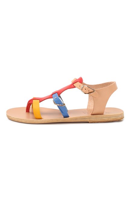 Детские кожаные босоножк�и ANCIENT GREEK SANDALS разноцветного цвета, арт. GRACE KELLY/BRIGHT MIX | Фото 2 (Материал сплава: Проставлено; Нос: Не проставлено)