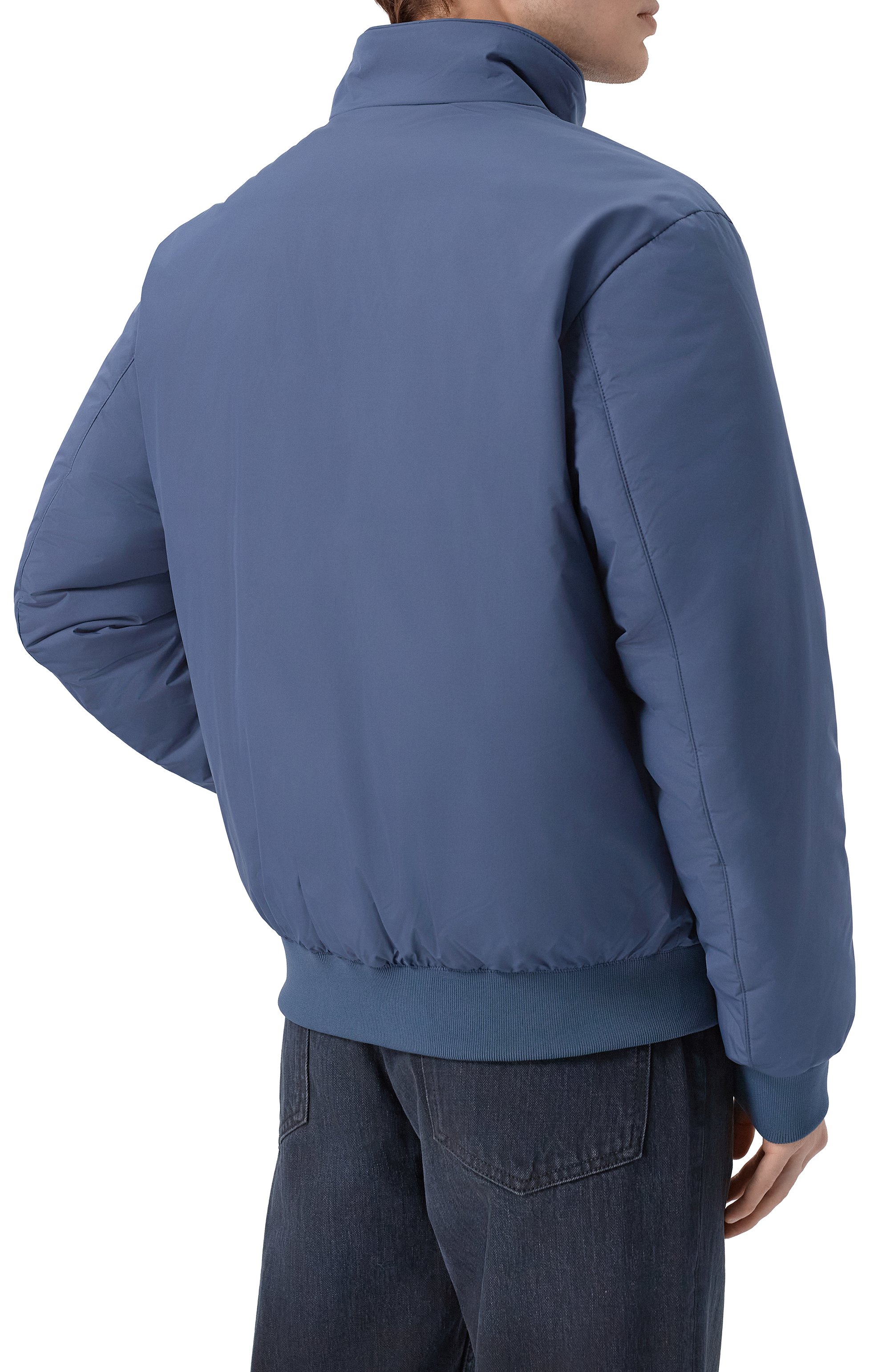 Утепленный бомбер BOSS синего цвета по цене 52950 руб., арт. 50553625, фото 4 Утепленный бомбер BOSS, арт. 50553625, фото 4